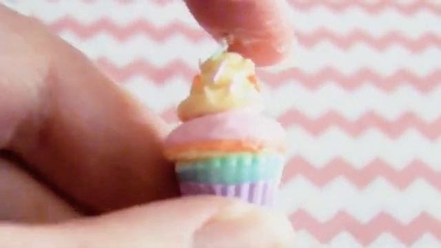 Polymer Clay Charm Update #25 - Rainbow Cupcakes, Pastel, Cute, Handmade | TINYTREATZ
