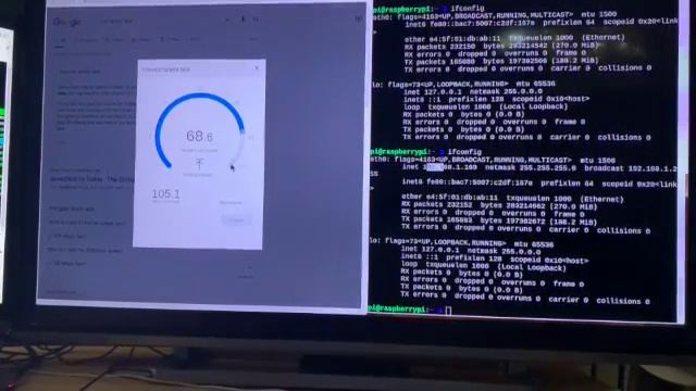RaspberryPi CPU, Memory And Network Speed Test