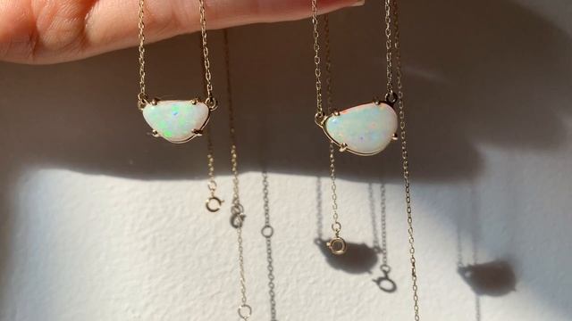 [Jamie Park Jewelry] Freeform Opal Necklaces