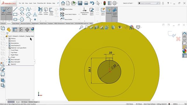 Solidworks Tutorial For Beginner | Exercise#7