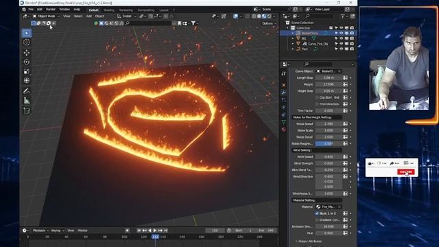 BLENDER ADDON REVIEW- Curve Fire ADDON