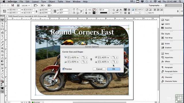 Indesign CS6   0409 Cornering Objects At High Speed
