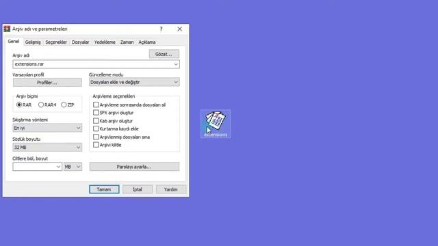Dosyalarıma Nasıl Şifre Koyarım ? - WinRAR