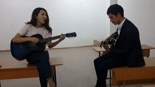 Отличная песня на гитаре Туган жер