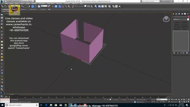 Kitchen Modeling Tutorial 3ds Max And Vray Next In Hindi | Atul Rankawat | Career Hacks