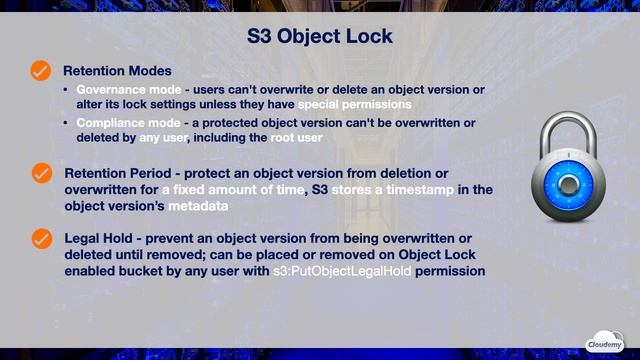 Understand S3 Object Lock & S3 Glacier Vault Lock - S3 Compliance & Governance | AWS New