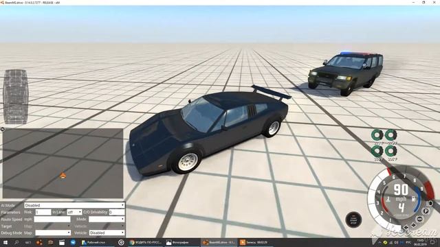 BeamNG.drive Водить По-русски! ПОГОНЯ! Часть 2