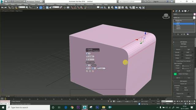 How To Use Autodesk 3Ds Max Part 20 [ Editable Poly Properties 2 Of The Edge In Hindi ]