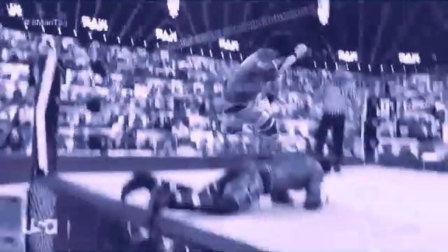 Xavier Woods - Slingshot Elbow Drop (From Apron)