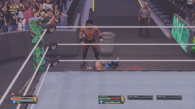 Logan Paul Vs. Jacod Fatu W/Tama Tonga/Tonga Loa - Falls Count Anywhere