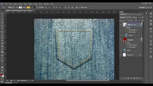 Photoshop For Fashion Designers | Creating Stitch Effect In Photoshop