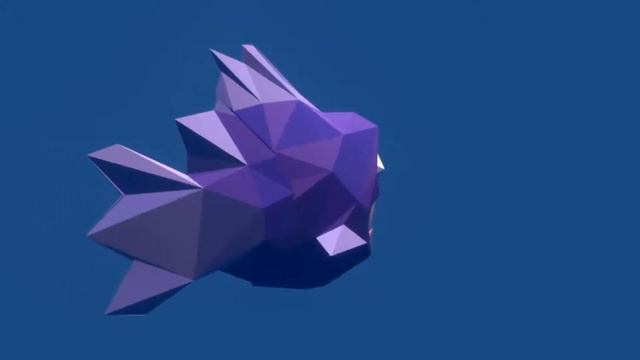 Piranha Lowpoly Game Model Blender Eevee Turntable Animation!!!