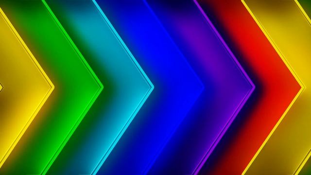 Free VJ Loops - Free Video Backgrounds Loops - Neon Light Wall Arrow Motion Background