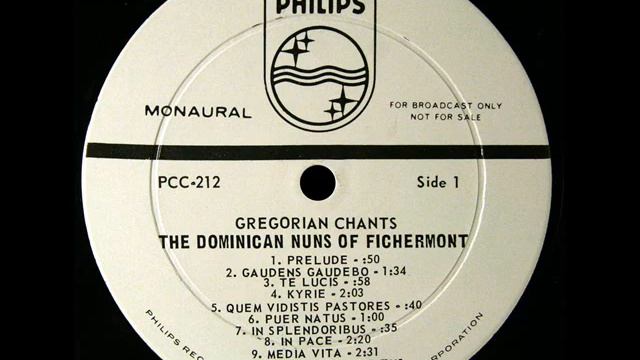 Gregorian Chant, 1962: Dominican Sisters Of Fichermont - Part 1