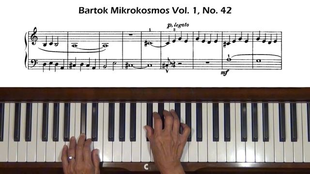 Bartok Mikrokosmos Vol. 2, No. 42 Piano Tutorial