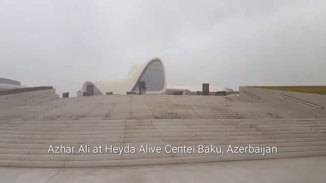 Azhar Ali At Heydar Alive Center In Baku, Azerbaijan