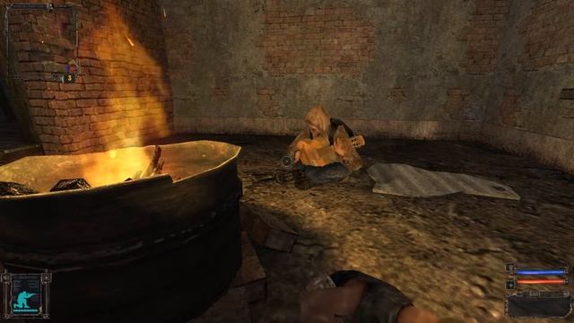 S.T.A.L.K.E.R у костра с гитарой.