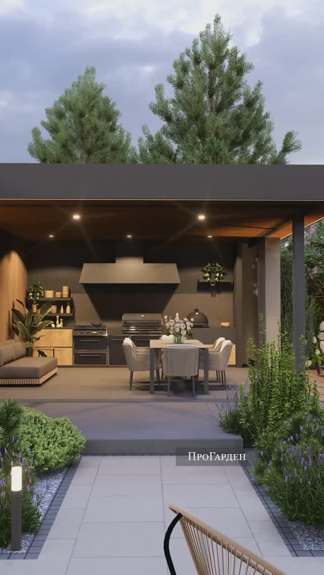 Ландшафтный дизайн участка 10 соток от ПроГарден