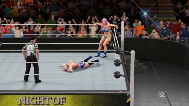 WWE 2K17 Sophia Rivers Vs Amazon Eleanor - Swimsuit Match