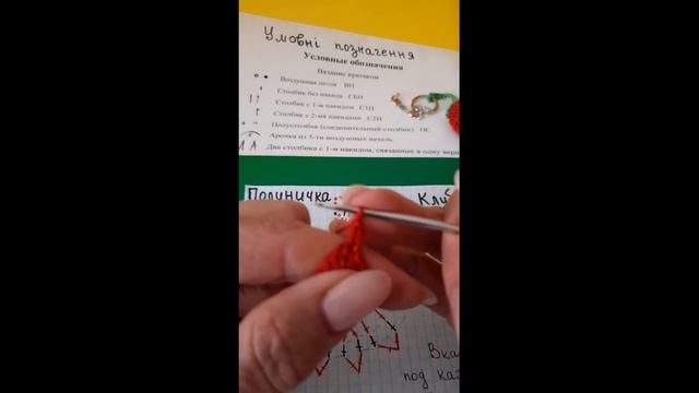 Тема заняття: В'язання гачком по колу. Прибавляння та убавляння стовпчиків. В'ЯЗАННЯ ПОЛУНИЧКИ.