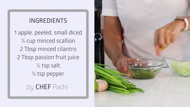 Discover: Delicious APPLE SALSA Side And Sauce So You Cook & Lose Weight With Flavor With Chef Pach