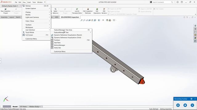 MISSING SOLIDWORK FEATURE MANAGER DESIGN TREE ? HOW TO UNHIDE SOLIDWORKS DESIGN TREE