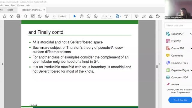Topology And Geometry Of 3 Manifolds