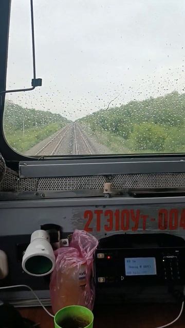 Прём на 2ТЭ10Ут в Дождь