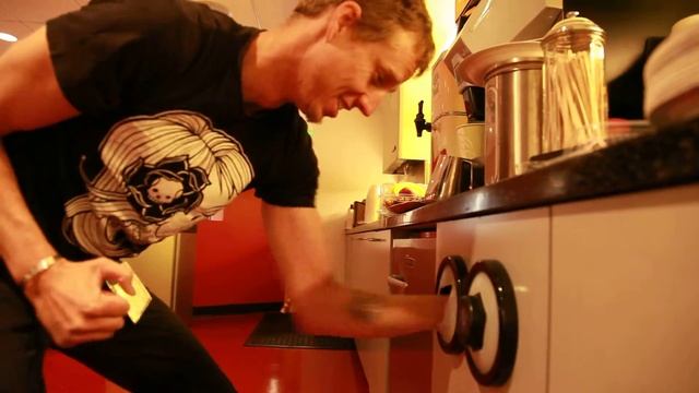 David Finds What The Cup Dispenser Is Good For.