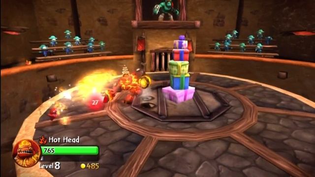 SKYLANDERS GIANTS - Battle Arena 4 -  Present Protector (Brock's Rump Roaster Ruckus)