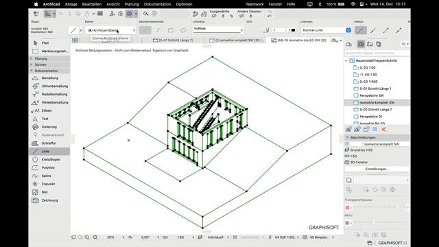 Archicad BIM 15-5 3D-Darstellungen In 2D-Grafik Umwandeln
