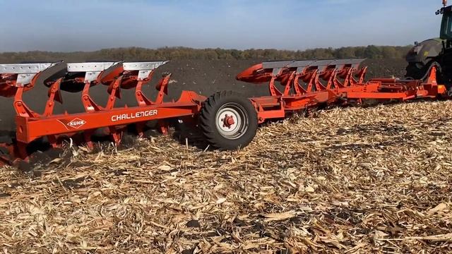 Пахота вспашка Fendt 936 Vario и плуг Kuhn Challenger 8T (КУН) ч.3
