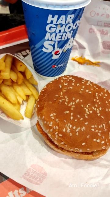😋🤤Burger🍔 Pepsi ,fries🍟combo#foodie #food #burger #burgerking #fries #pepsi #burgers