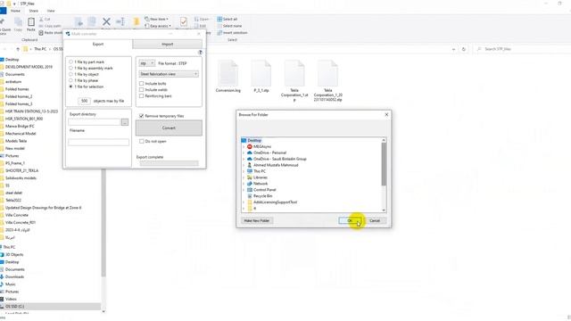 Export From Tekla To Solidworks طريقة التصدير من  تكلا الى سولدورك