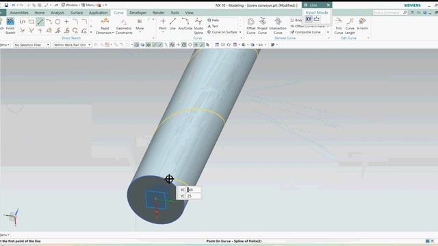 Screw Conveyor, SIEMENS NX , SOLIDWORKS , DESIGN , MATERIAL HANDLING