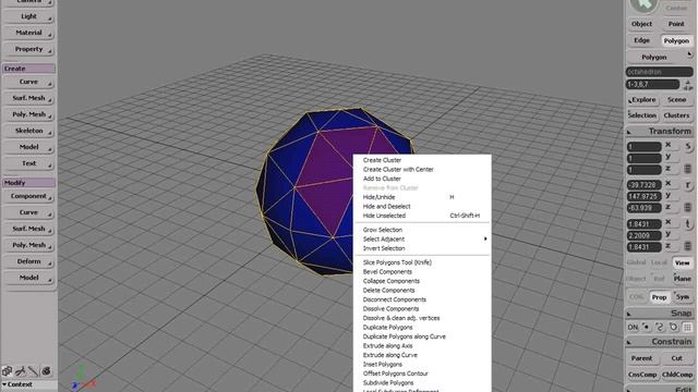 General Modeling 03 Contextual Menus