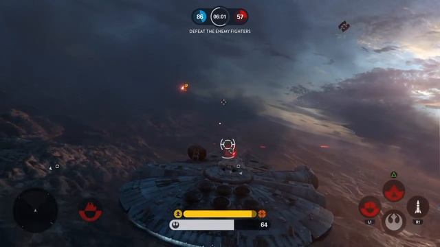 Battlefront - Millennium Falcon Vs. Slave One, Fighter Squadron XP & Fast Way To Rank Up.