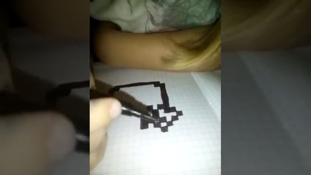 Рисунок по клеточкам, картошка фри)
