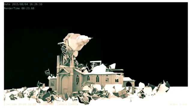 Blender Demolition, Fracture Modifier + Smoke Simulation.