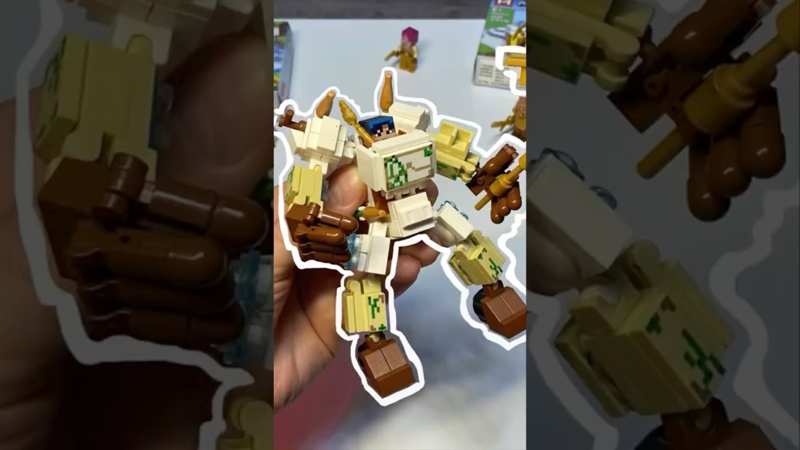 Собрал Голема из Майнкрафт конструктор - Lego #lego #minecraft