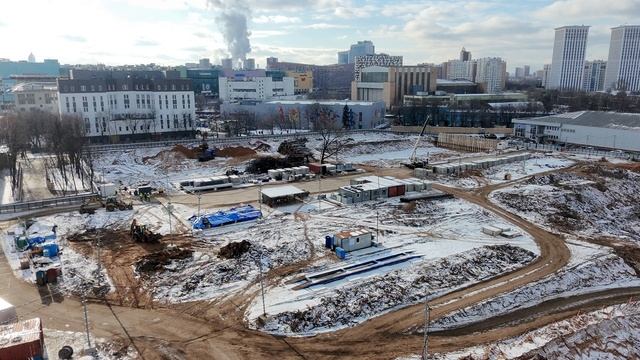 Стройплощадка новой ледовой арены ЦСКА