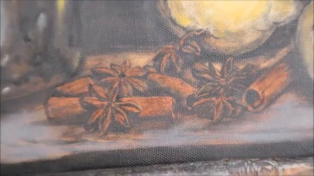 How To Paint Still Life In Oil On Canvas- Kettle, Cinnamomum Cassia, Star Anise & Art By Haibin Li