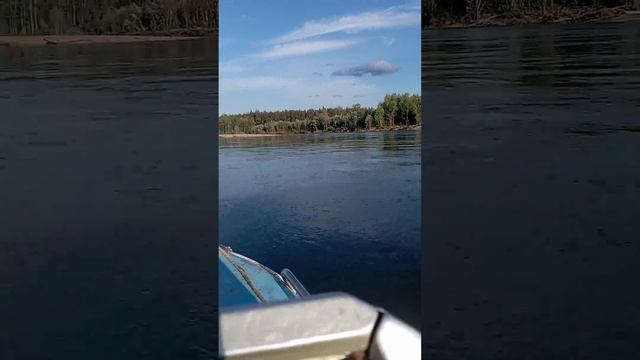 на винтовом по горной реке