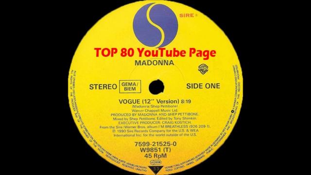 Madonna - Vogue (A Shep Pettibone 12