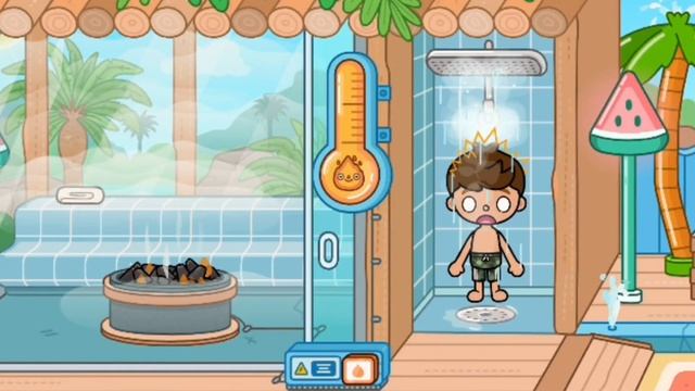 день в аквапарке, влог 2 часть⏰🌸~Avrora Kari🧸🔑/toca Boca World/toca Boca /тока бока