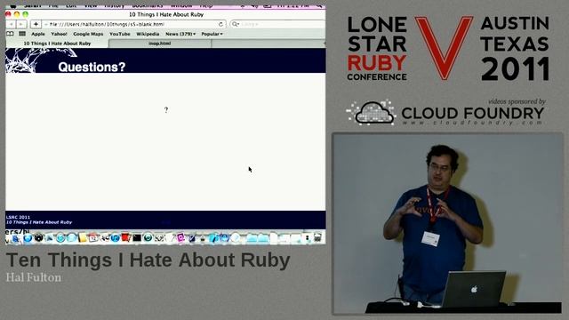 Lone Star Ruby Conference 2011 Ten Things I Hate About Ruby By Hal Fulton