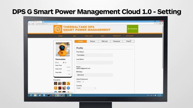 Thermaltake DPS G Smart Power Management Cloud 1.0 - Setting