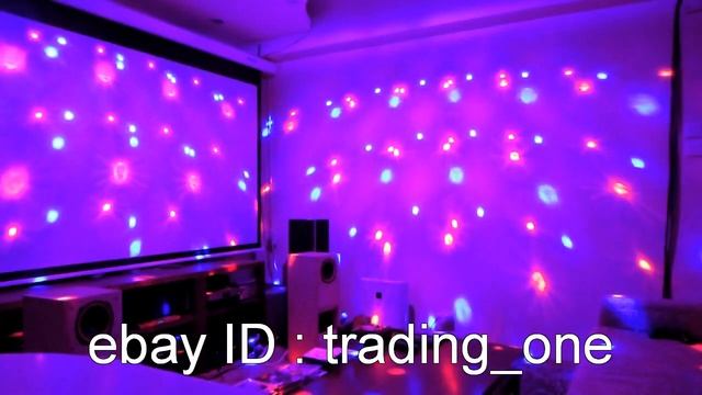 Mini LED RGB Crystal Magic Ball Effect Light DJ Stage Lighting Voice-activated 2