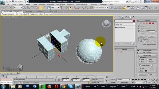 3DS Max 2012 Editable Poly شرح الـ