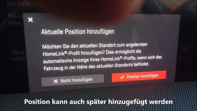 Porsche 992 - So Geht HomeLink